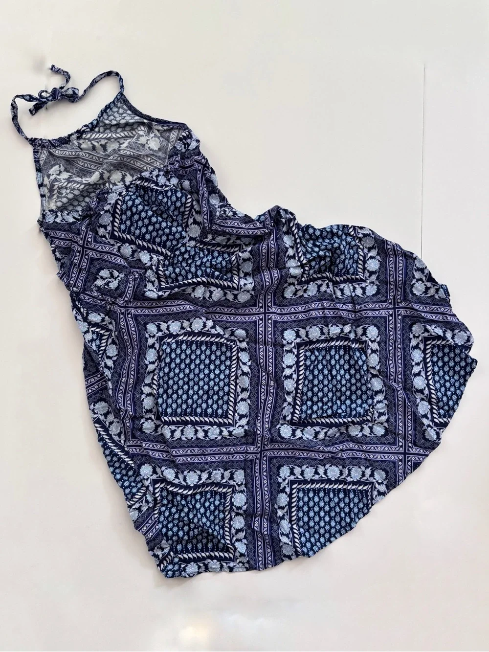 The Children's Place Navy Blue Patterned Halter Sundress Size 5